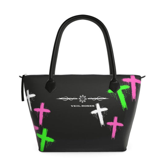 VEIL CROSS TOTE BAG (2 CLRS)