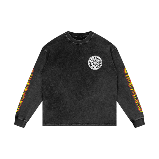 ACID WASH PYRE TEE (2 CLRS)