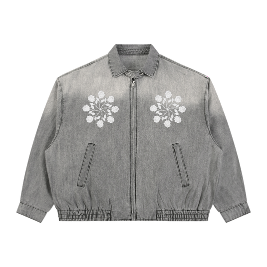 CREST WASH DENIM JACKET  (2 CLRS)