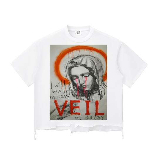 SAINTS RAW-HEM BOX T  (3 CLRS)