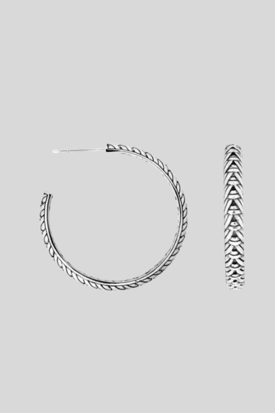 ARIS HEART HOOP EARRINGS