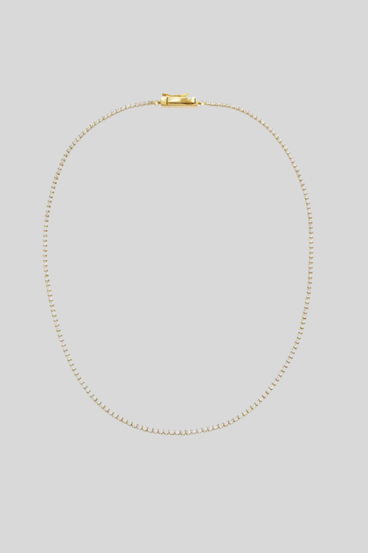VR classic Thin Tennis Necklace