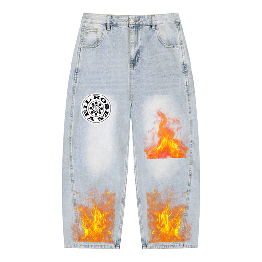 LAST FLAMES BARREL JEANS